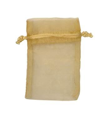 gold organza drawstring bag 27237-bx